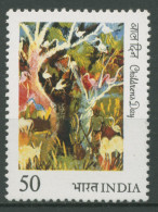 Indien 1984 Tag Des Kindes Vögel Auf Einem Baum 1004 Postfrisch - Neufs