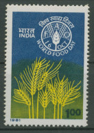 Indien 1981 Welternährungstag Getreide 881 Postfrisch - Nuovi