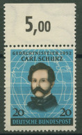 Bund 1952 Carl Schurz, 100. J. Landung In Amerika Mit Oberrand 155 OR Postfrisch - Unused Stamps