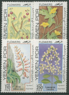 Jemen (Südjemen) 1981 Pflanzen Blüten 280/83 Postfrisch - Yemen