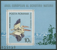 Rumänien 1980 Naturschutz Pelikan Block 167 Postfrisch (C92027) - Blocks & Kleinbögen