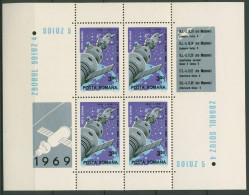 Rumänien 1969 Raumfahrt Sojus 4 Sojus 5 Block 71 Postfrisch (C93077) - Blocs-feuillets