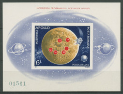 Rumänien 1972 Apolloprogramm Mond Mondfähre Block 103 Postfrisch (C92944) - Blocks & Kleinbögen