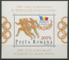 Rumänien 1994 Olympisches Komitee Emblem Block 291 Postfrisch (C92211) - Blokken & Velletjes