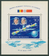 Rumänien 1981 Raumfahrft Kosmonauten Block 180 Postfrisch (C63333) - Blocks & Kleinbögen