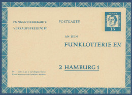 Berlin 1963 Martin Luther Funklotterie-Postkarte FP 7 Ungebraucht (X41055) - Postcards - Mint