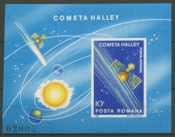 Rumänien 1986 Halleyscher Komet Raumsonde Block 222 Postfrisch (C92257) - Blokken & Velletjes