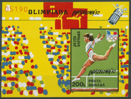 Rumänien 1992 Olympische Sommerspiele Barcelona Block 275 Postfrisch (C63346) - Blocks & Sheetlets