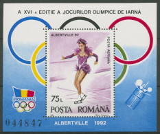 Rumänien 1992 Olympia Winterspiele Albertville Block 269 Postfrisch (C92226) - Blocs-feuillets