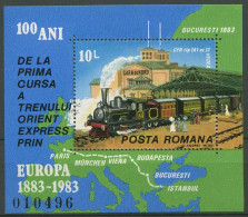 Rumänien 1983 Orientexpress Block 198 Postfrisch (C93061) - Blocs-feuillets