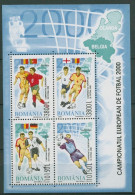 Rumänien 2000 Fußball-EM Belgien Niederlande Block 313 Postfrisch (C93086) - Blocks & Kleinbögen