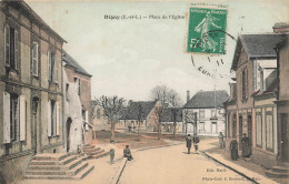 CPA Digny-Place De L'église-Timbre     L2960 - Autres & Non Classés