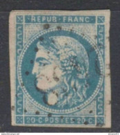 BELLE NUANCE PROFONDE  Du N°45C Tirant Sur Le BLEU OUTREMER Du 46A BE - 1870 Bordeaux Printing