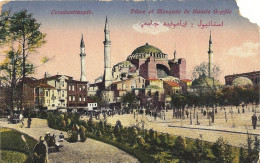 *CPA - TURQUIE - CONSTANTINOPLE - Place Et Mosquée De Sainte Sophie - Turchia