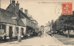 CPA Digny-Place Du Marché-138-Timbre     L2960 - Sonstige & Ohne Zuordnung