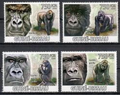 Guinea-Bissau 2009 Mi 4178-4181 MNH  (ZS5 GUB4178-4181) - Monkeys