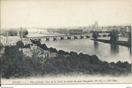 Tours (37) -  Vue Générale : Rives De La Loire, En Amont Du Pont Bonaparte - Tours