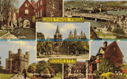 R657583 Greetings From Rochester. The Bridge. F. Frith. Multi View - World