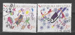 Kroatien / Hrvatska  2004  Mi.Nr. 684 / 685 , EUROPA CEPT / Holiday / Ferien - Gestempelt / Fine Used / (o) - 2004