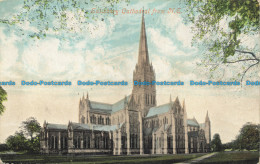 R658374 Salisbury Cathedral From N. E. Valentine Series - World