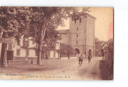 ASCAIN - La Place De L'Eglise - Très Bon état - Ascain