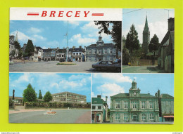 50 BRECEY Vers Avranches En 4 Vues N°105 Eglise Hôtel De Ville Place CES - Altri & Non Classificati