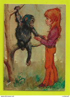 LES GAMINS Illustrateur ANTONIO GONZALES N°24.127.05 En 1974 Chimpanzé Et Ados - Other & Unclassified