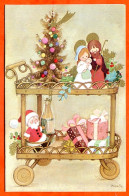 Carte JOYEUX NOEL 1 Sapin Pere Noel Cadeaux Carte Vierge TBE - Other & Unclassified