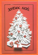 Carte JOYEUX NOEL  Sapin Cadeaux Carte Vierge TBE - Andere & Zonder Classificatie