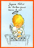 Carte JOYEUX NOEL  Enfant Avec Mouton MD Carte Vierge TBE - Other & Unclassified