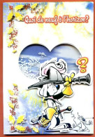 CP GAI LURON Gotlib BONNE ANNEE 1 Carte Relief Systeme Neige Vierge TBE - Comicfiguren