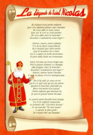 CP SAINT NICOLAS La Légende De St Nicolas Patron Des Lorrains Carte Vierge TBE - Nikolaus