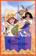 Carte Disney LE BOSSU DE NOTRE DAME 5 Systeme Découpe Dépliant Carte Vierge TBE - Autres & Non Classés