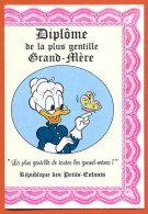 Carte DIPLOME DE LA PLUS GENTILLE GRAND MERE Disney Carte Vierge TBE - Autres & Non Classés