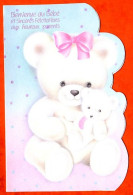 Carte Naissance Sincères Félicitations Pour L'heureux Evènement  Bébé Nounours Peluches Carte Vierge TBE - Naissance