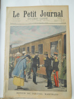 LE PETIT JOURNAL N° 590 - 9 MARS 1902 - RETOUR DE CHINE DU COLONEL MARCHAND - TROUBLE A BARCELONE ESPAGNE - Le Petit Journal