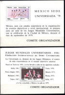 Mexico  1979 Yvert BF 21-22 **   University Sport Games / UNIVERSIADA 79 - Mexico