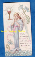 Image Religieuse Début XXe - Ange Et Citation De Saint Jean - Calice Ostie - R.P.M Meschler Révérend Père - Andachtsbilder