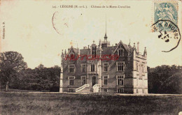 CPA LEZIGNE - MAINE ET LOIRE - CHATEAU DE LA MOTTE CROUILLON - Autres & Non Classés