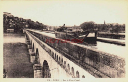 CPA AGEN - LOT ET GARONNE - LE PONT CANAL  - Agen