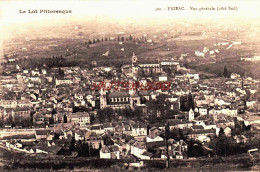 CPA FIGEAC - LOT - VUE GENERALE - Figeac