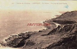 CPA GREVILLE - MANCHE - LES FALAISES - Altri & Non Classificati