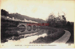 CPA SAINT LO - MANCHE - LE PONT DE LA BUISSONNIERE - TRAIN - Saint Lo