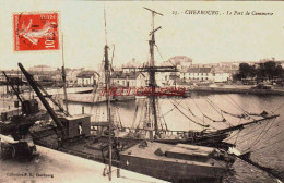 CPA CHERBOURG - MANCHE - LE PORT DE COMMERCE - Cherbourg