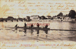 CPA SAUMUR - MAINE ET LOIRE - COURSES NAUTIQUES 1902 - Saumur