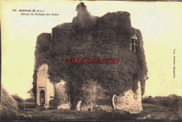 CPA ANDREZE - MAINE ET LOIRE - RUINES DU CHATEAU - Autres & Non Classés