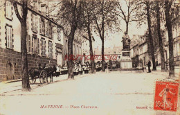 CPA MAYENNE - PLACE CHEVERUS - ATTELAGE - Mayenne