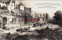 CPA LANGRES - HAUTE MARNE - LES REMPARTS - GRAVURE VERS 1847 - Langres