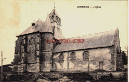 CPA CHEMINON - MARNE - L'EGLISE - Other & Unclassified