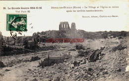 CPA MESNIL LES HURLUS - MARNE - RUINES GUERRE 1914-18 - LE VILLAGE - Other & Unclassified